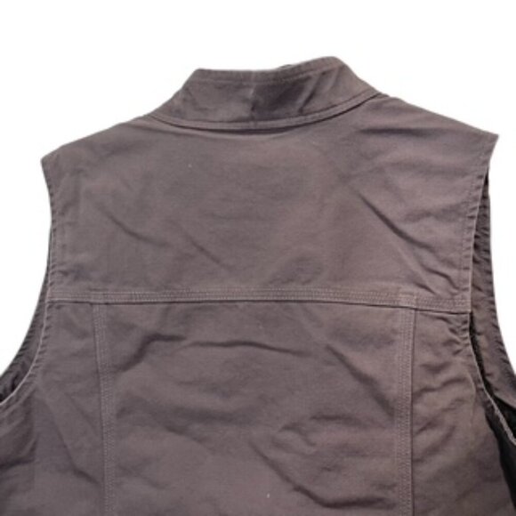 NEW Carhartt Gray Sherpa Lined Relaxed Fit Barn Vest Women’s Sz XXL NWT - Picture 5 of 13